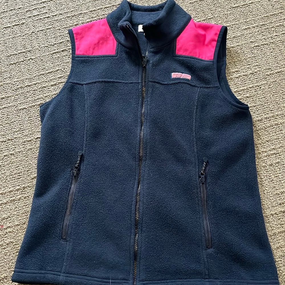 Vineyard vines women’s fleece vest size medium